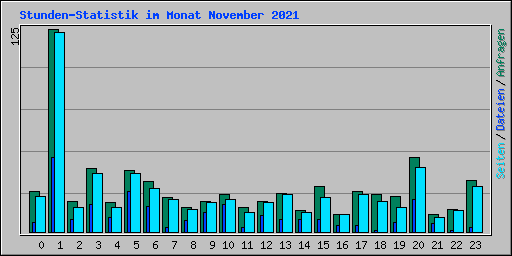 Stunden-Statistik im Monat November 2021