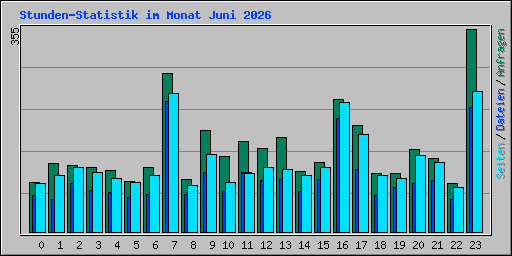 Stunden-Statistik im Monat Juni 2026