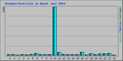 Stunden-Statistik im Monat Juni 2024